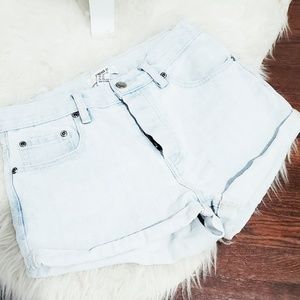 High-waisted shorts